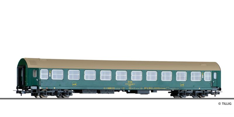 Osobný ležadlový vagón Bcm 027-9 ČSD [H0]