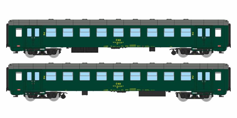Rýchlikový osobný vagón By 124-5 ČSD [H0]