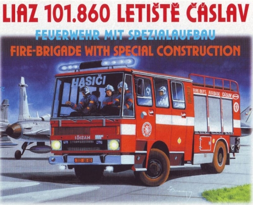 Liaz CAS K25 101.860, hasičský automobil Letisko Čáslav - staveb